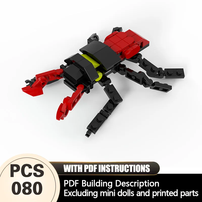 

Creators Animal Series Model MOC Building Bricks Stag Beetle Modular Technology Gifts Holiday Assemble Children Toys Suit
