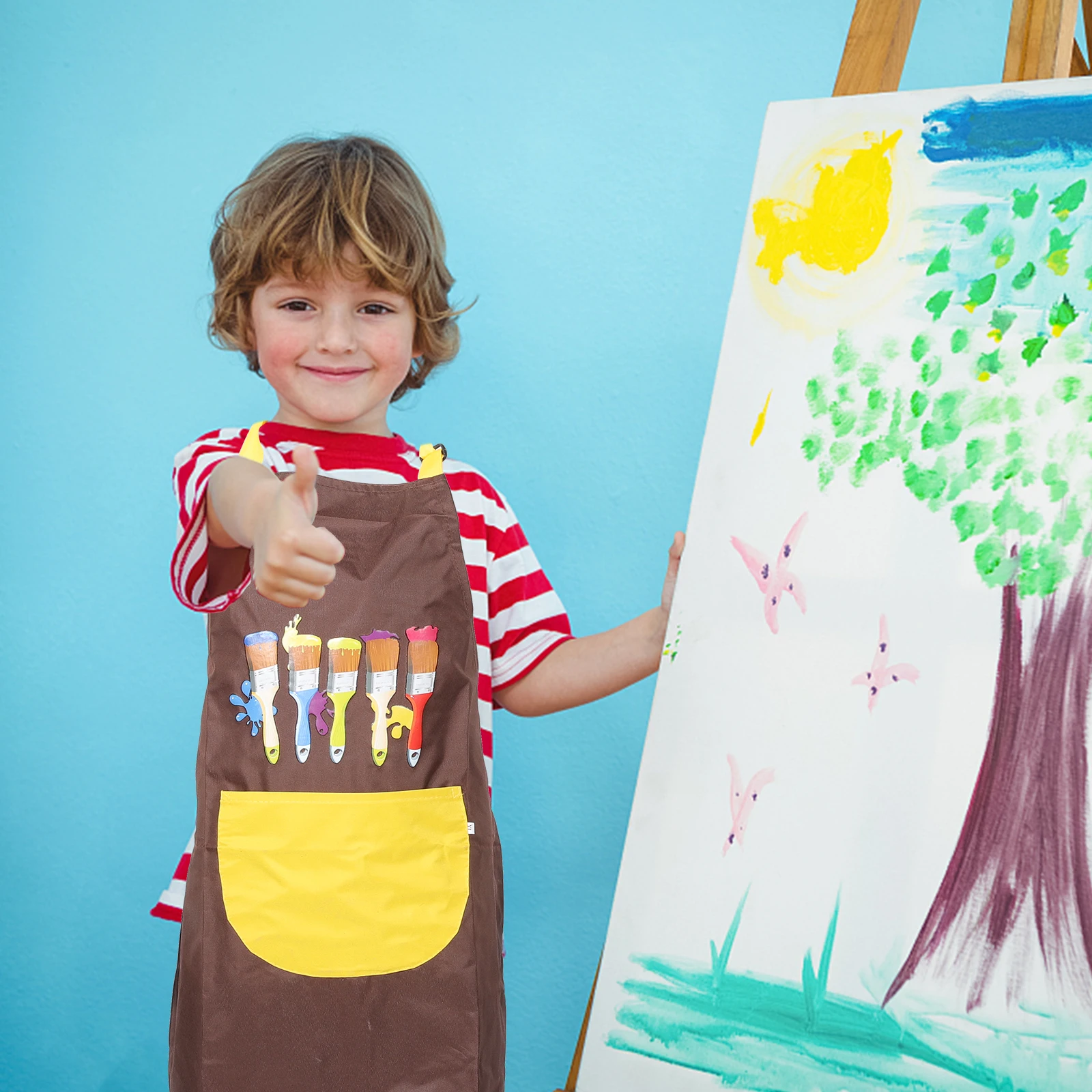 

2 Pcs Water Proof Waterproof Painting Apron Child s Workshop Smocks Artist