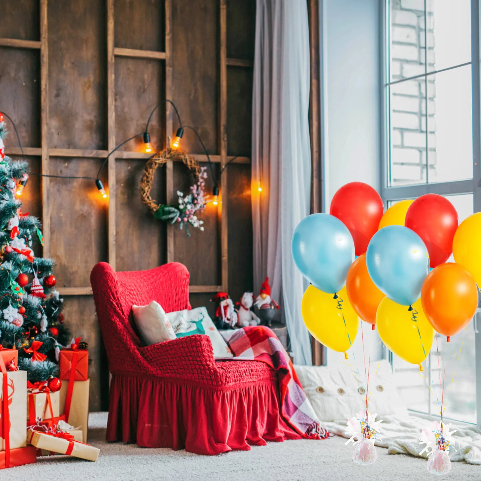 

Набор из 12 грузиков для воздушных шаров из алюминиевой фольги для свадеб, дней рождений, вечеринок, выпускных и других мероприятий