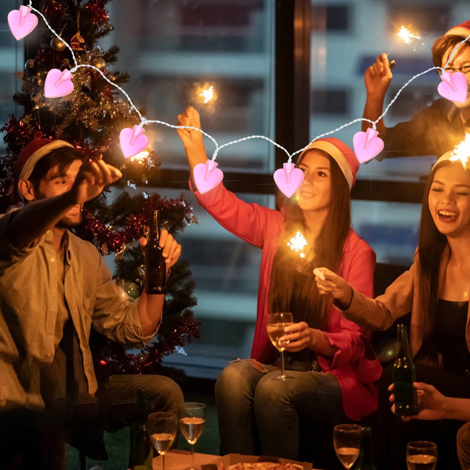 50 قطعة سلسلة ضوء يغطي عاكس الضوء الأحمر الصغير صالح 5 مللي متر LED لمبات ديكور في الهواء الطلق حفل زفاف عيد ميلاد عيد الميلاد عطلة #2