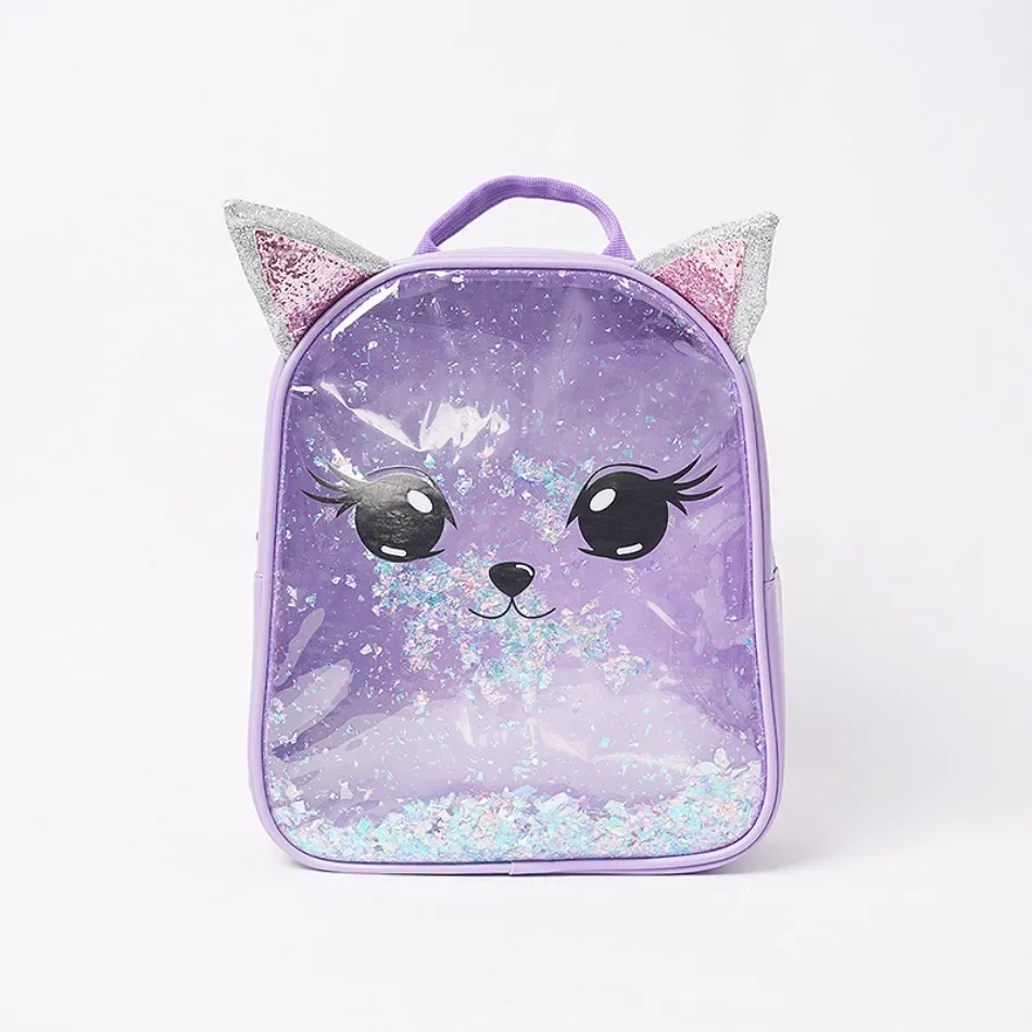 Toddler Kids Mini PVC Unicorn Backpack Purse Cartoon Girls Cute Cat School Bags for Girls Schoolbags Baby Backpack Travel Bag