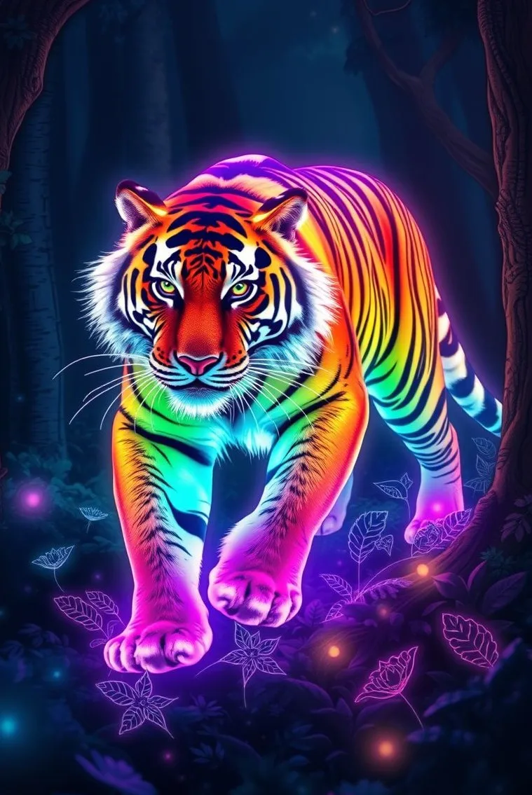 

JMINE Div 5D красочные тигры животные дерево полная алмазная живопись наборы для вышивки крестом художественные темы животных 3D краска по бриллиантами