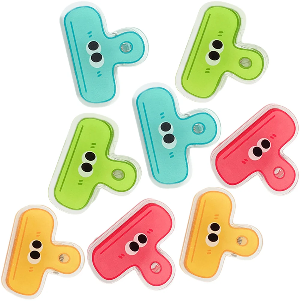 

8 Pcs Small Eye Clip Chip Clips Binder Bag Paper Clamp Cute for Chips Test Potato Folder