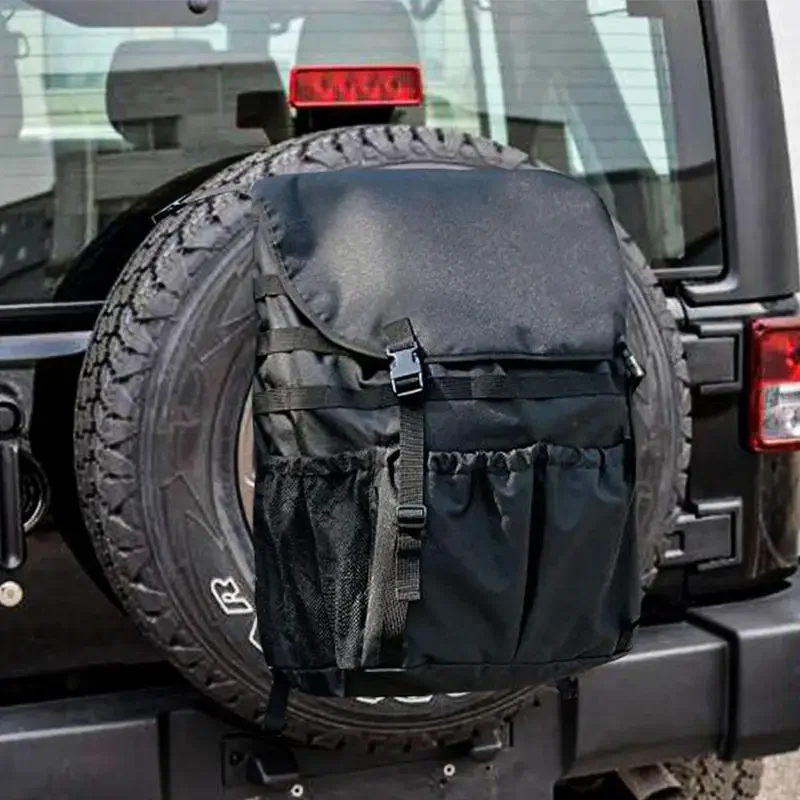 Car Vehicle Off-road Vehicle,Tire Spare Bag Garbage Bag,Truck Camping Large Capacity Waterproof Spare Bag,Rear Door Hanging Bag