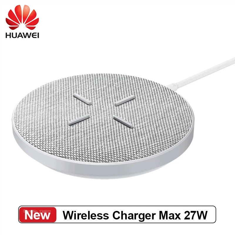 Huawei Wireless Charger CP61 Max 27W For Huawei P30 Pro Mate Smartphone Super Fast Charging With Type-C Cable