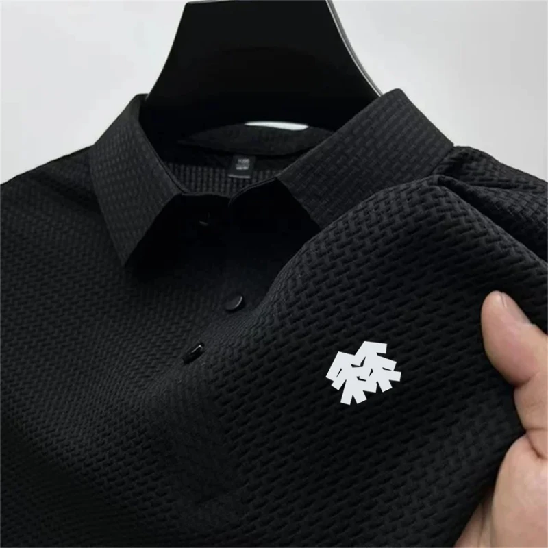 

New men's business casual short-sleeved Polo shirt - stylish, breathable, comfortable, suitable for summer and versatile top