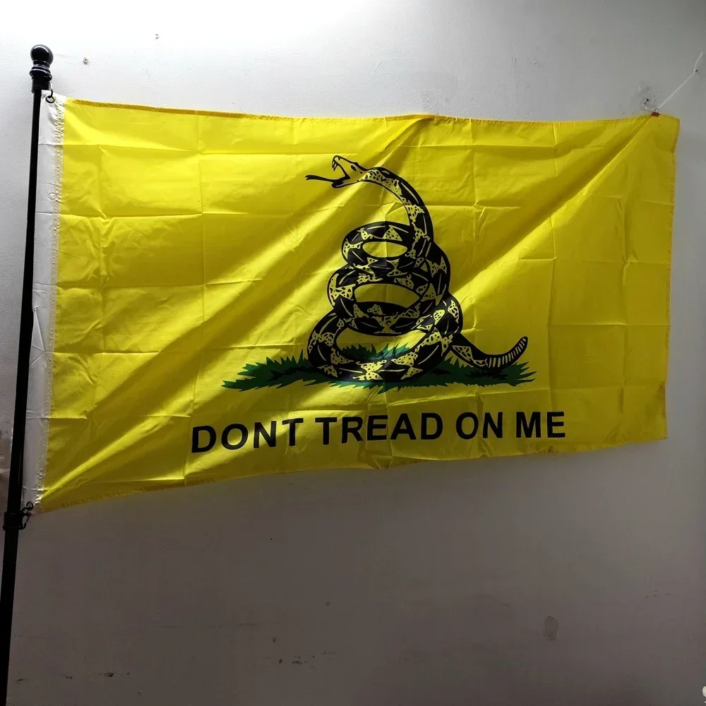

90x150cm Gadsden Flag - Liberty or Death Rattle Snake Banner Decor