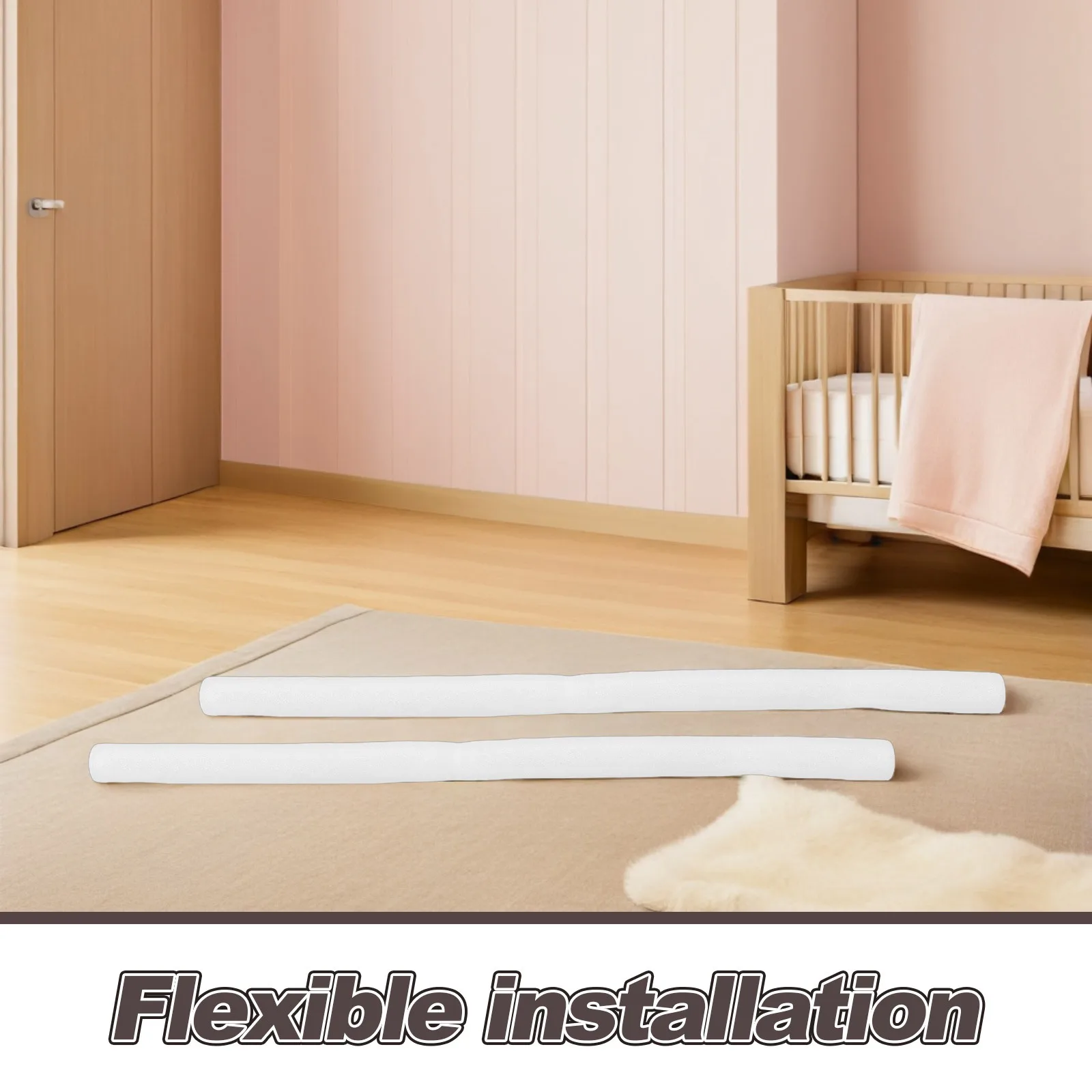 6 pièces parc pour bébé pôle rembourrage couverture de Tube en mousse souple 65Cm pour bébé sécurité clôture Protection universelle ajustement 32Mm garde de tuyau en métal