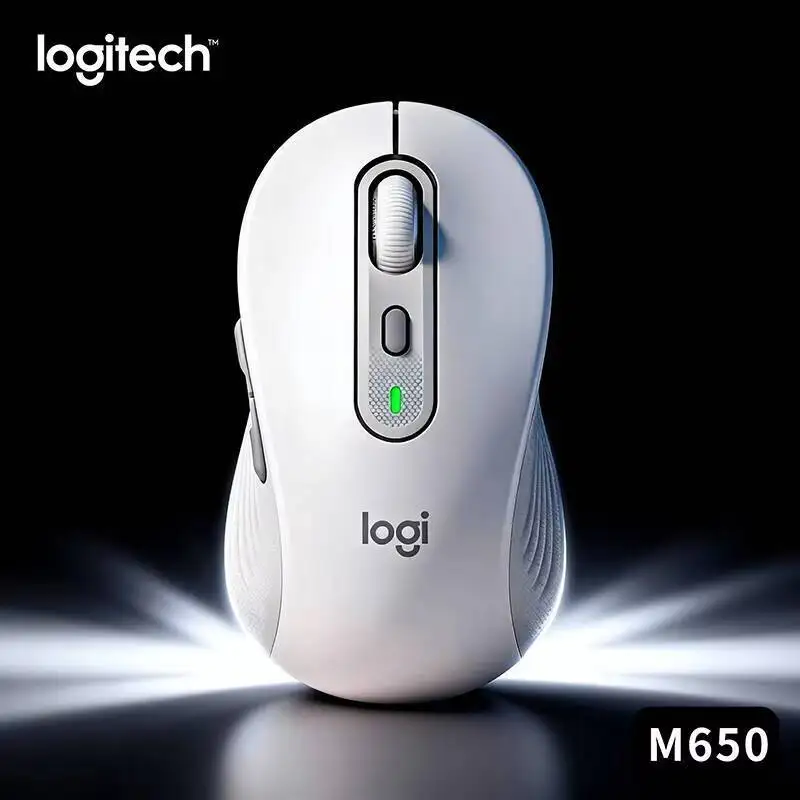 

Беспроводная мышь Logitech M650, бесшумный щелчок, эргономичный дизайн, 2,4 ГГц, Bluetooth, мультиустройство для офиса, дома, ПК, ноутбука