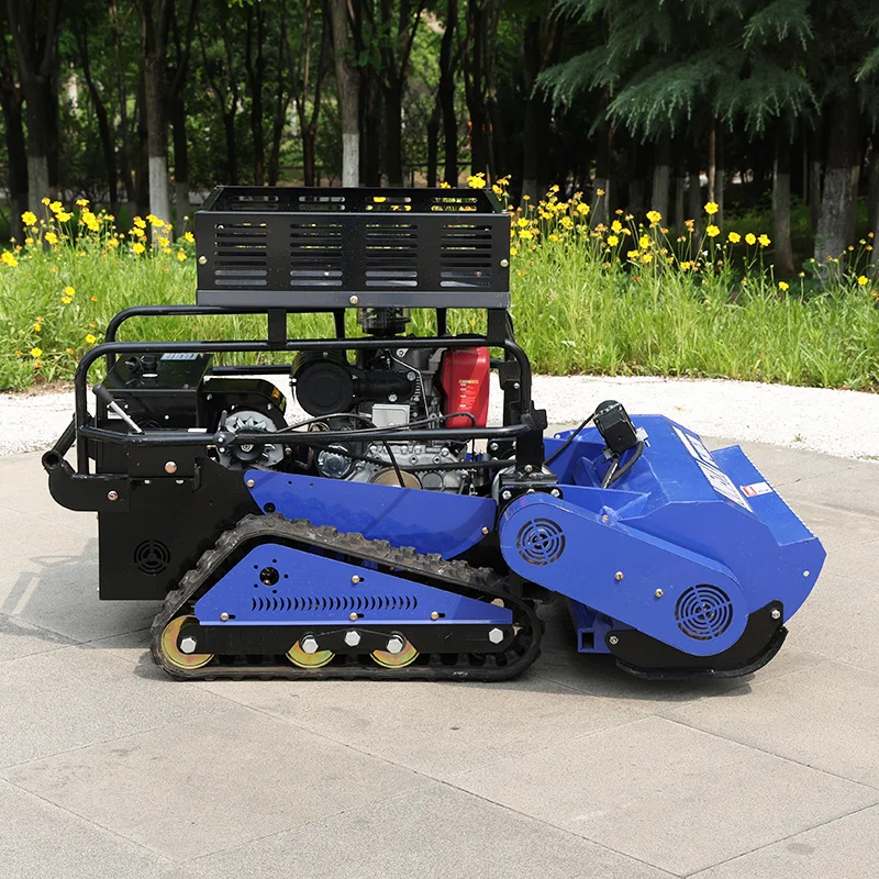 Customized Hot Sales Grass Cutting Machine Lawn Mower Robot Wireless Long Distance Control For Home Yard Vineyard