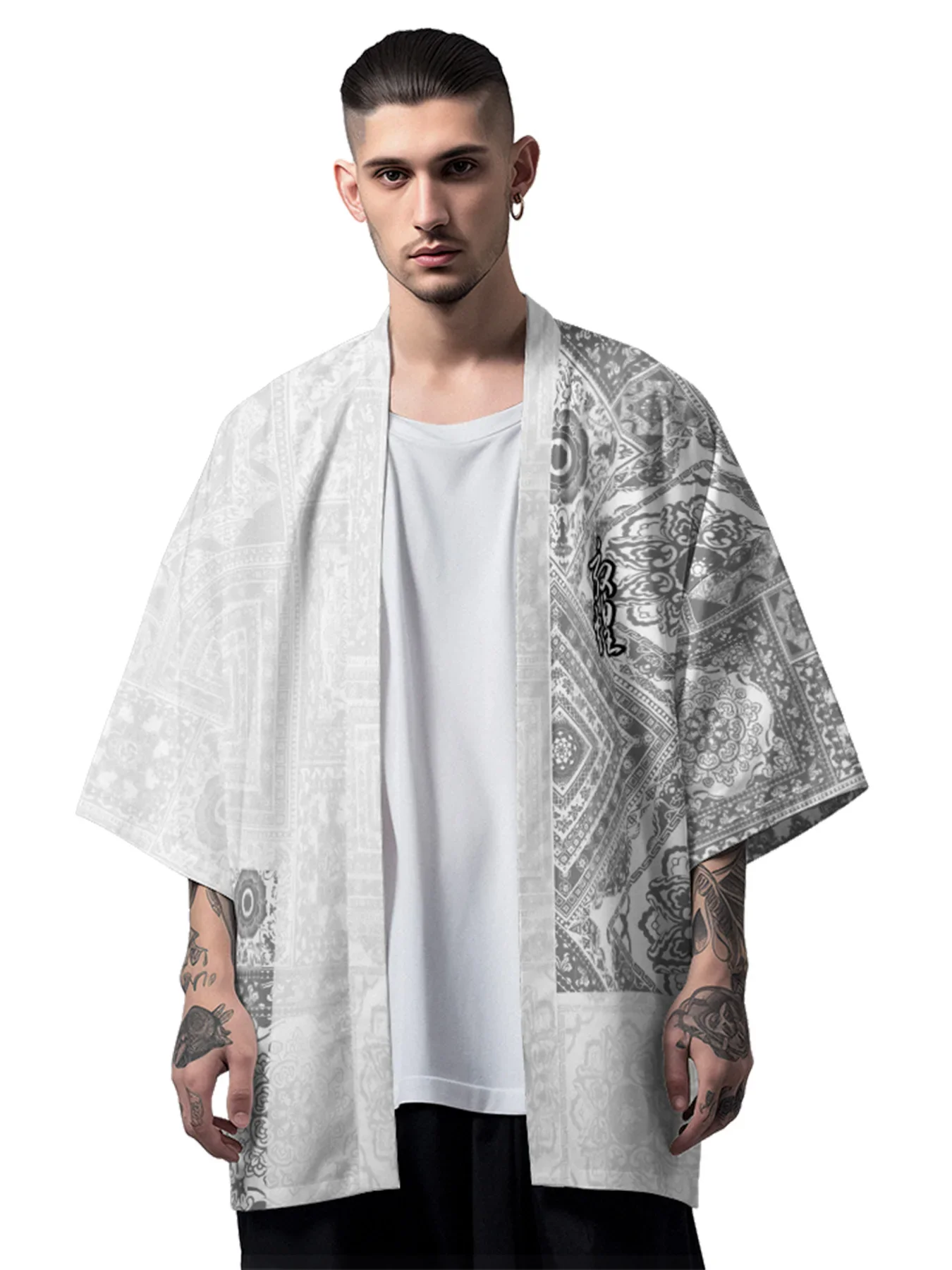 

Summer Samurai Kimono Paisley Haori Traditional Kimono Japanese Fashion Yukata Men Shirt Vintage Cosplay Robe Women Cardigan