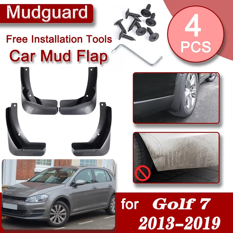 

Car Front Rear Mudguards For VW Volkswagen Golf 7 MK7 2013-2019 Accessories Luxury Fenders Mudguards Anti-splash Mud Flaps Guard