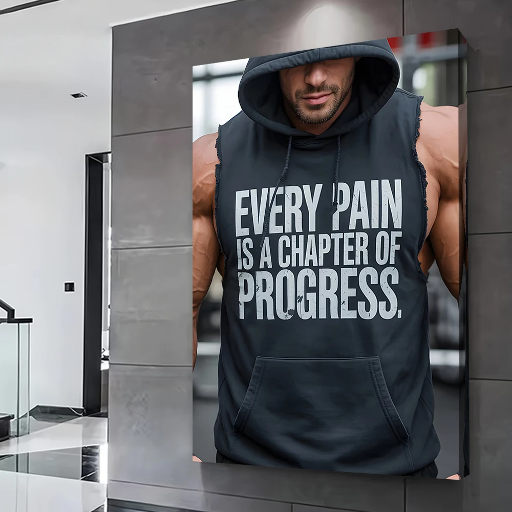 تحفيزية اللياقة البدنية الملابس المشارك تخصيص مطبوعة قماش اللوحة للصور جدار الفن غرفة المعيشة الديكور جدارية المنزل #2