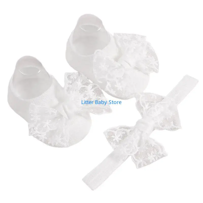 N80C Детские носки-тапочки с повязкой на голову Нескользящие шаговые носки Детские прогулочные носки для девочек