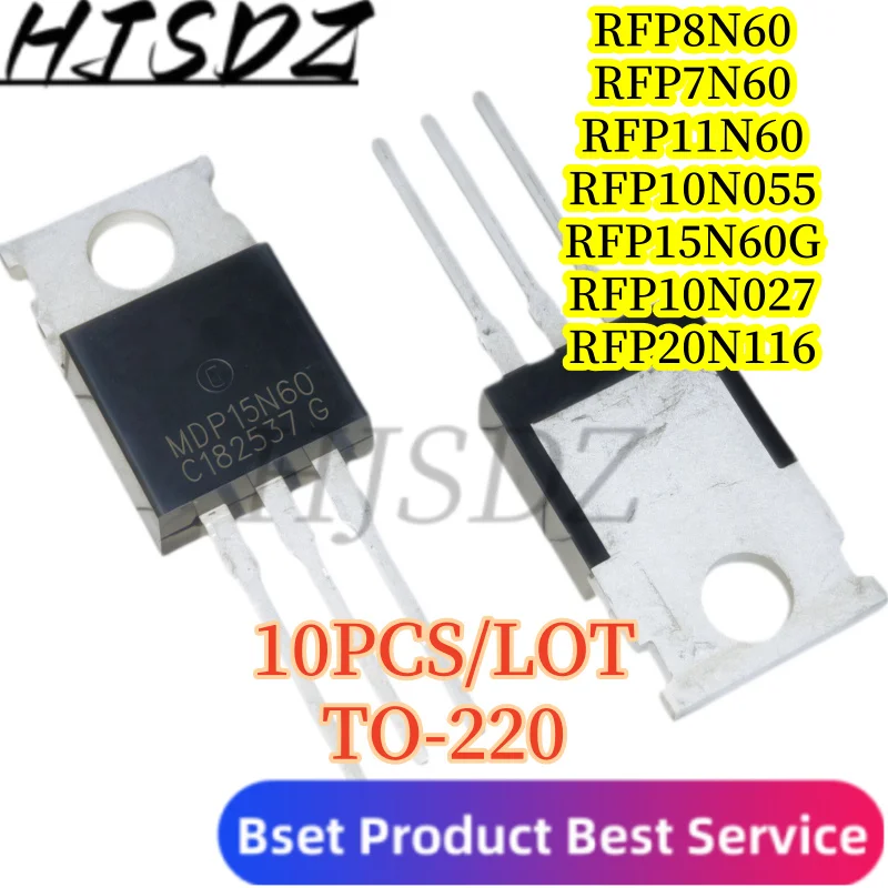 【10PCS/LOT】 MDP10N027 MDP10N055 MDP15N60G MDP7N60 MDP8N60 MDP20N116 MDP11N60 TO-220