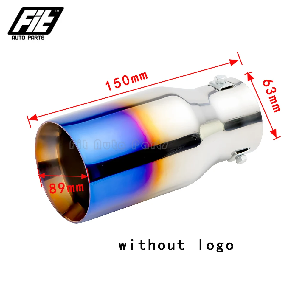 

Fast shipping Car Exhaust Tip 2.5/3'' Inlet Auto Car Muffler Tail Pipe 89mm 102mm Outlet