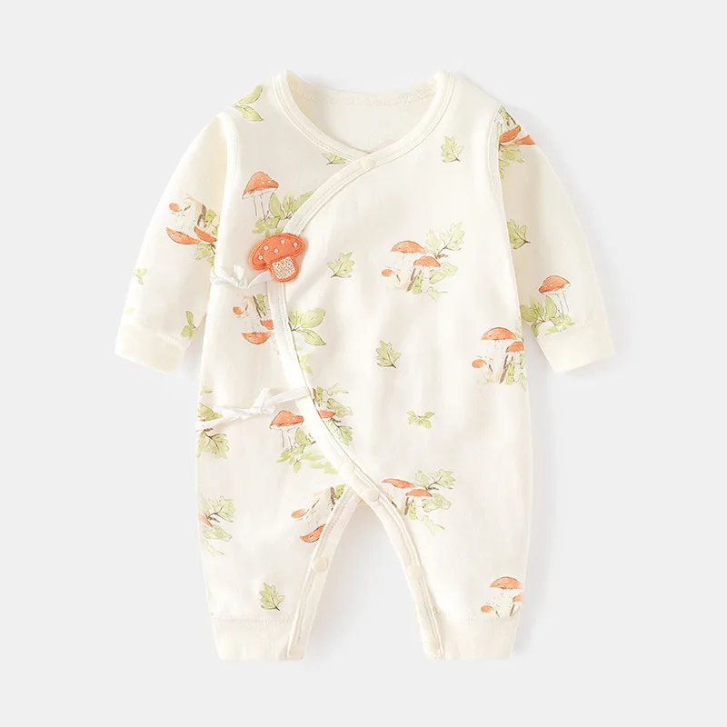 

Baby Cotton Bodysuit Boys Girls Cartoon Cute Printed Bodysuit Newborn Comfortable Warm Bodysuit Newborn Gift