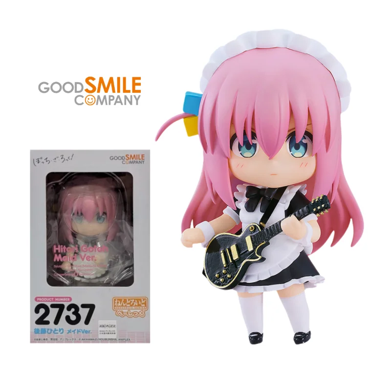 

In Stock Original GSC Nendoroid Series 2737 Bocchi The Rock! Gotoh Hitori Maid Ver Action Figure Anime Figure Model Collection