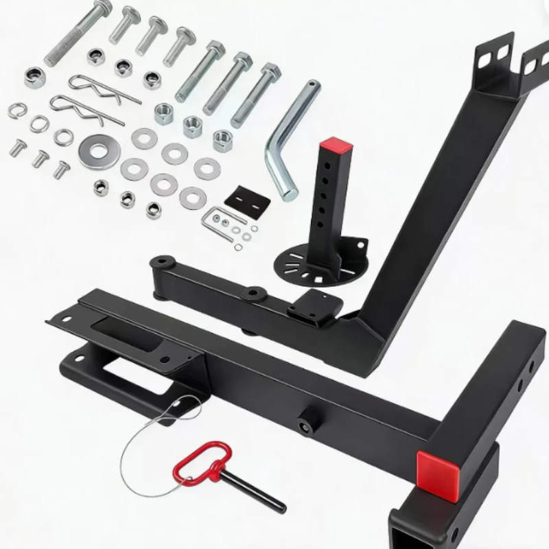 Foldable Spare Tire Carrier Bracket, SUV RV Spare Wheel Mount Holder for Outdoor Vehicle Replacement