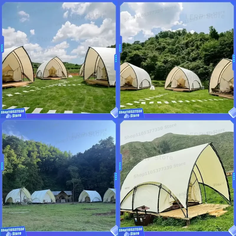Luxury Double-Layered 5*9m Oxford Sail Tent UV 50+ Resistant Waterproof WP5000 Sailing Shaped Outdoor Hotel Exhibitions All