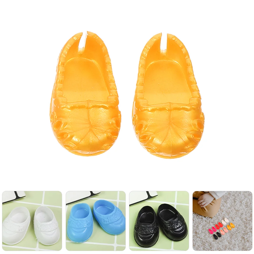 

10 Pairs Baby Shoes Simulation Decors Toy Mini Scene Adornments House Supplies Ornaments Flat