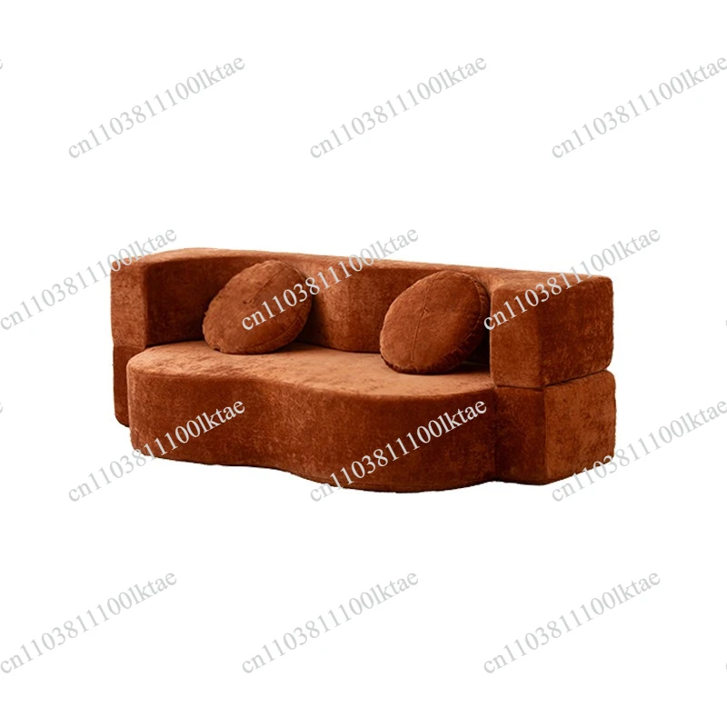 Foldable  Peanut Shape Compression Floor Sofa Double Bed