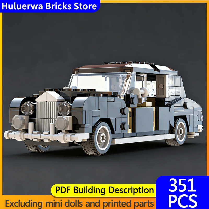 

Speed Racing Car Model MOC Building Bricks Phantom V Luxury Car Modular Technology Children Holiday Gifts Assemble Toys Suit