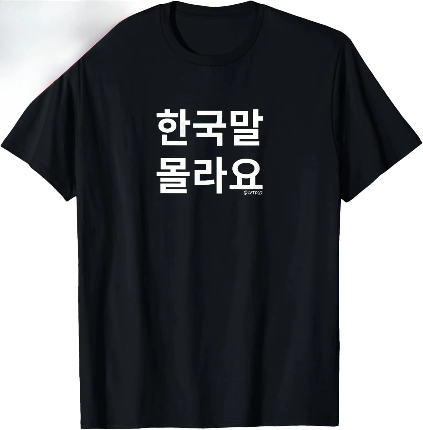 مضحك الكورية هانغول الكلمات "لا أعرف الكورية" تي شيرت القطن للجنسين الصيف الشارع الشهير بلايز مخصص الجرافيك تي شيرت Camiseta