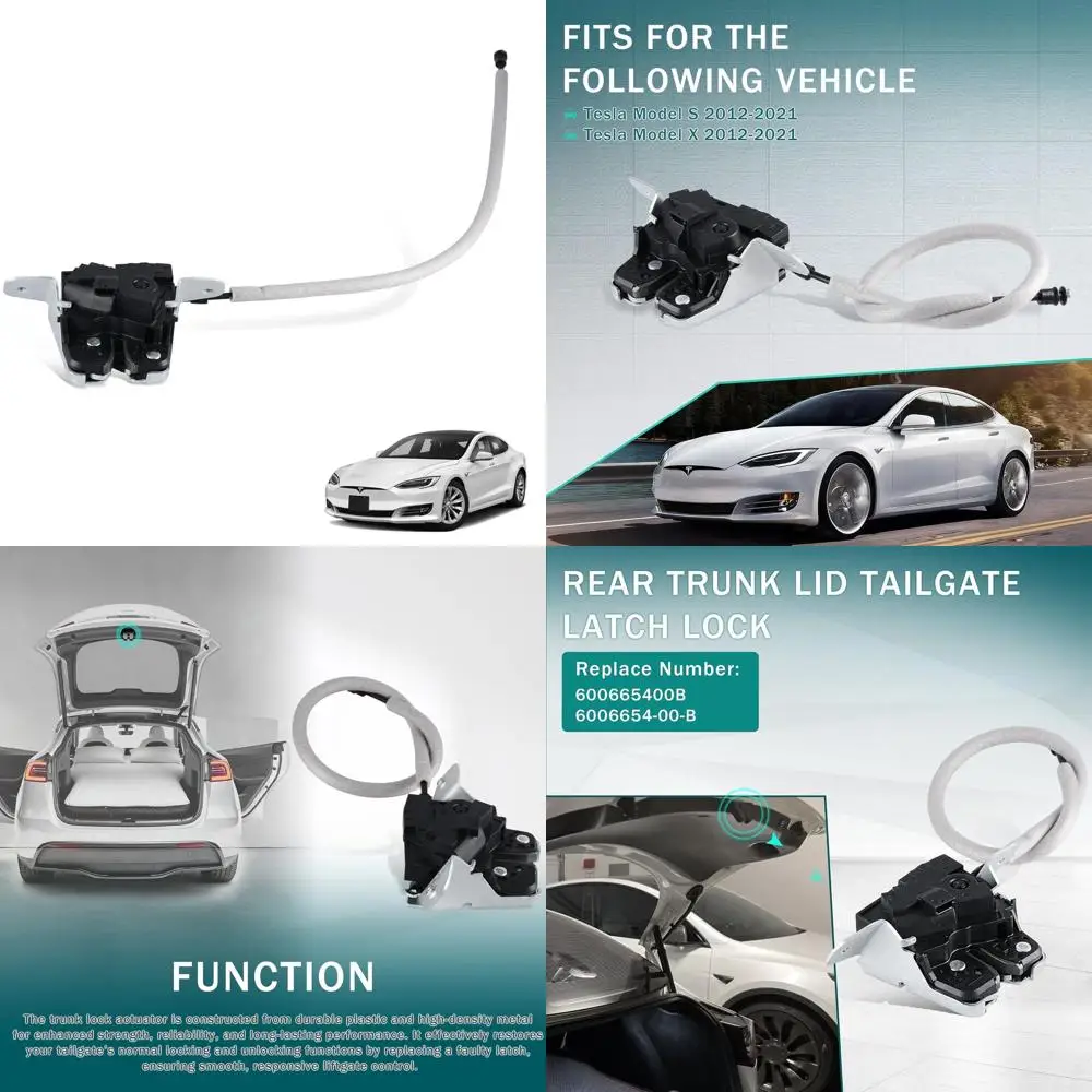 

Rear Trunk Lid Tailgate Latch Lock Compatible with Tesla Model S 2012-2021, Model X 2012-2021, Liftgate Actuator Trunk Lock Latc