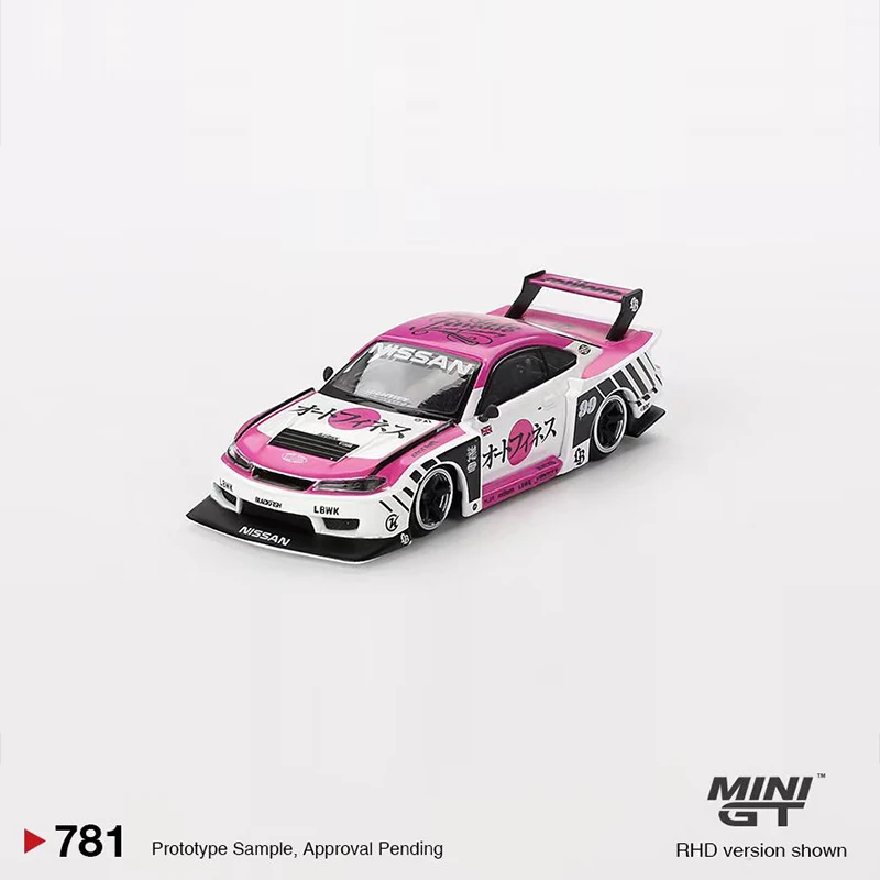 MINIGT 1:64 Model Araba LB-Süper Siluet S15 Silvia Auto Finesse SEMA 2023 Alaşım Döküm Spor Araç # 781