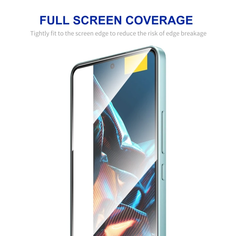 Full Coverage Tempred Glass For Poco X5 Protective Film Screen Protectors with Camera Lens for Xiaomi Poco X5 5G/Poco X5 Pro 5G