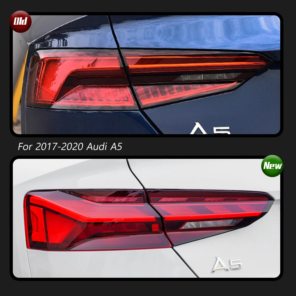 Car Lights LED Tail Lamps Assembly For Audi A5 Taillight 2017-2020 Upgrade S5 Style Taillights Assembly Auto Parts