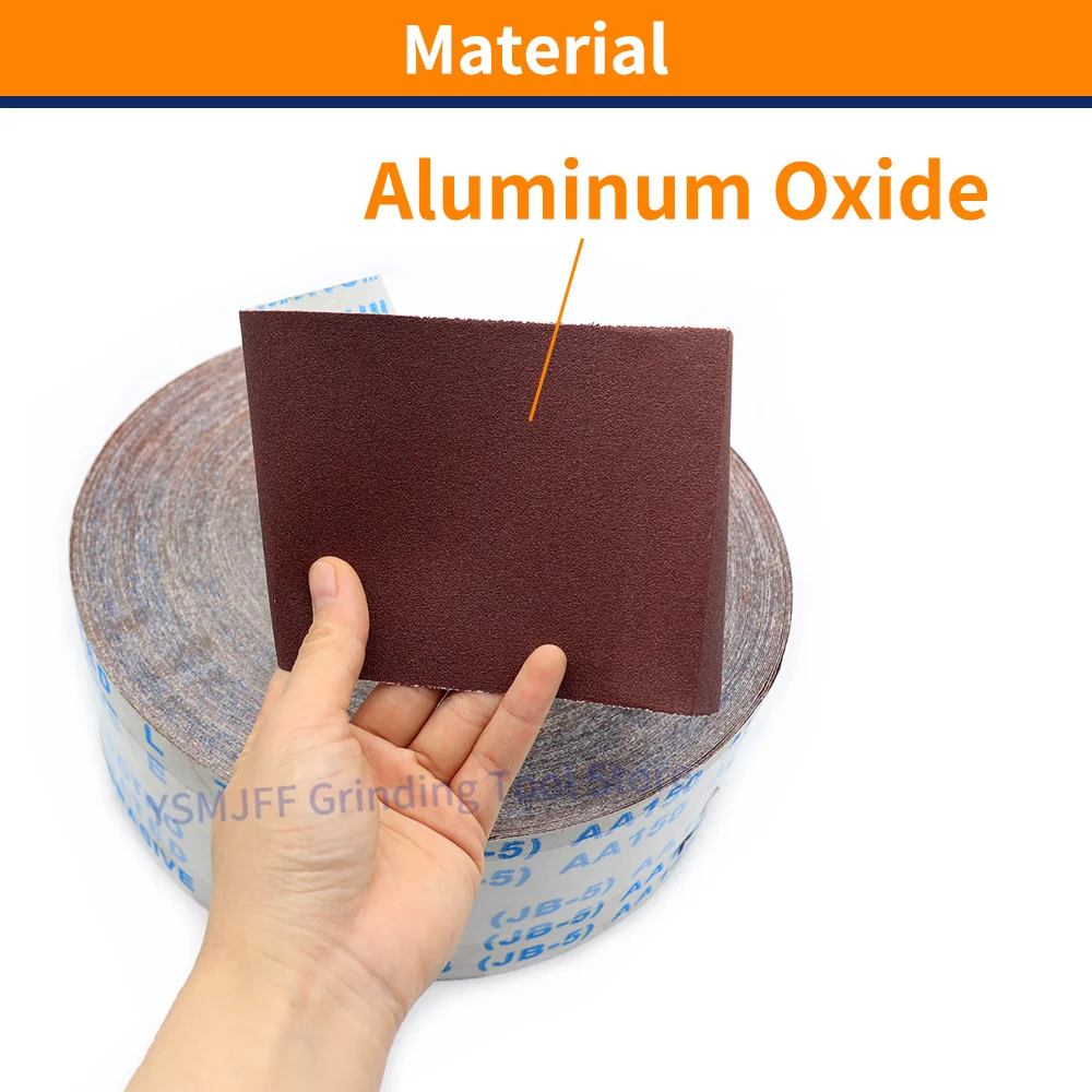 5M 4Inch 100mm Width Sandpaper Roll Emery Cloth Sand Paper Sanding Abrasive Sheets 60-800 Grit Abrasive Ready To Cut Emery Cloth
