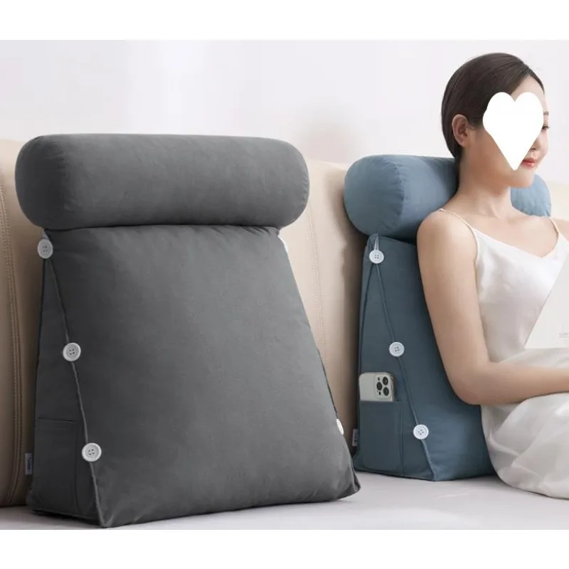 

bedside cushion, soft bag waist pillow, throw pillow bed