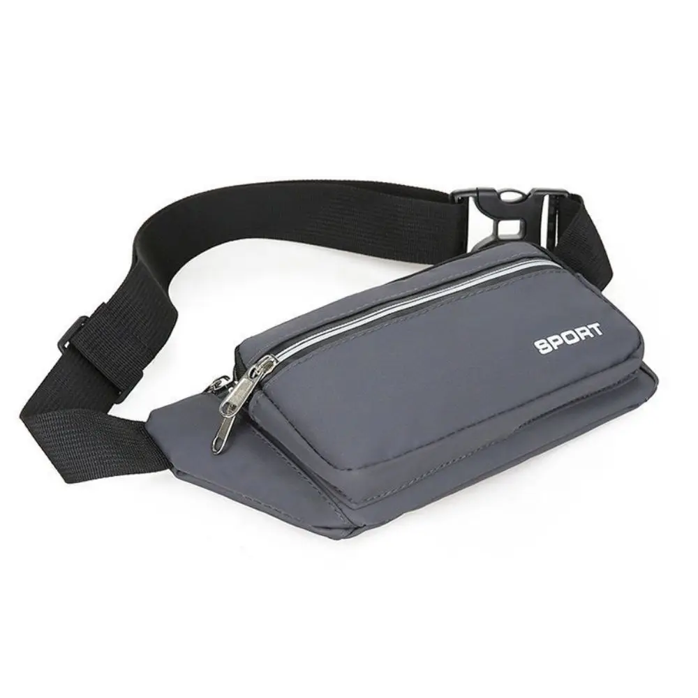 Marsupio da corsa di grande capacità Anti spruzzi Business Sport Fanny Pack Portafogli con tasche multiple Marsupio mobile da uomo