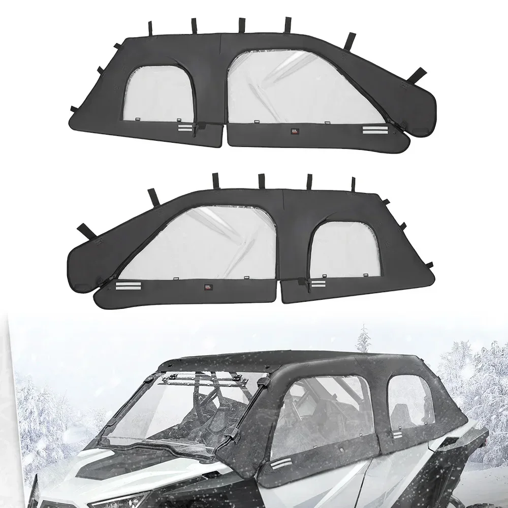 

KEMIMOTO UTV PVC Soft Upper Door Cab Enclosure Set #2884665 Compatible with Polaris RZR PRO XP 4, RZR Turbo R 4 2020-2023 2024
