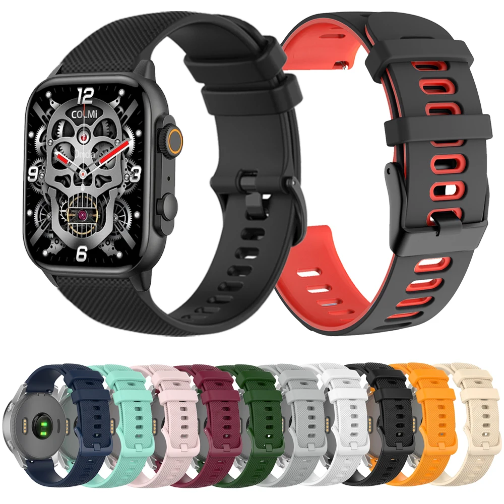 交換用ソフトシリコンストラップ,cormi c81,c80,m40,m42,p71,p73,p8,i30,ブレスレットアクセサリー,20mm, 22mm