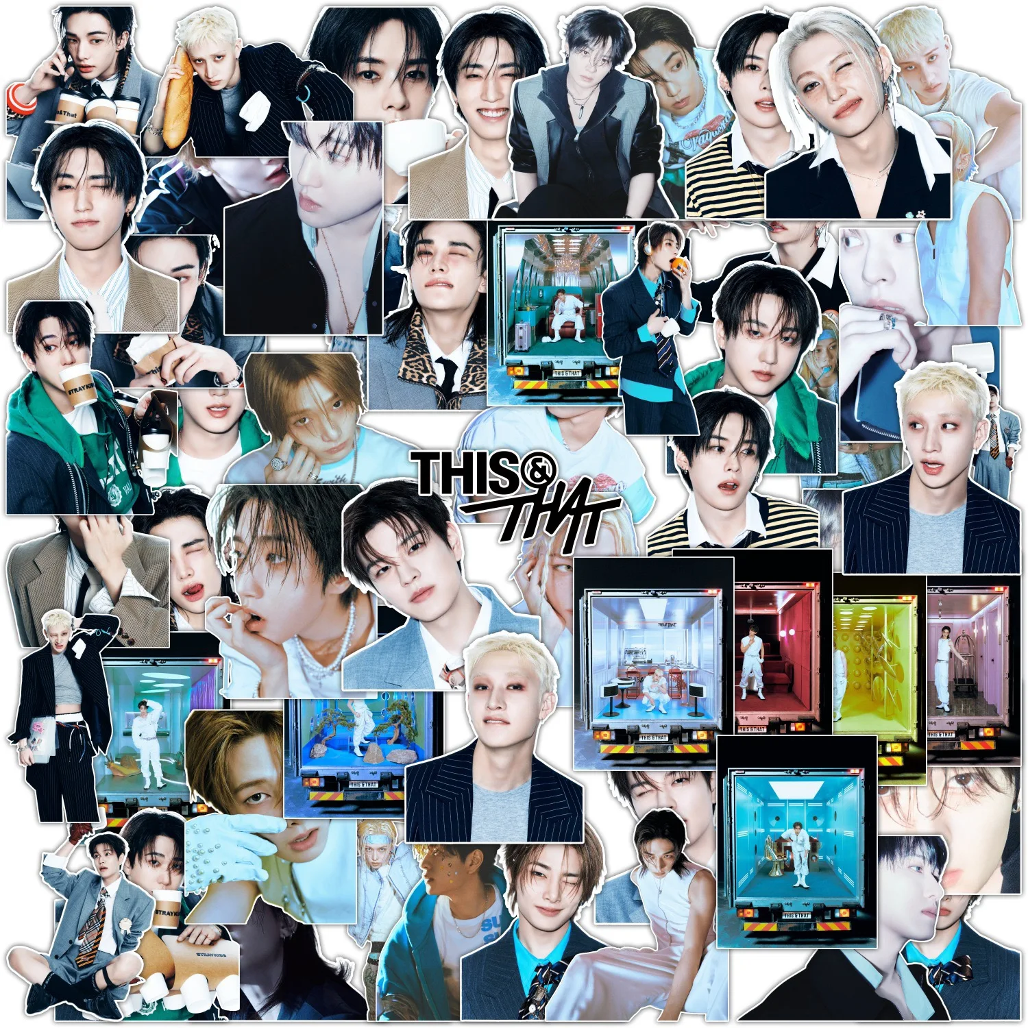 67Pcs Kawaii THIS & THAT Korean KPOP Album Photo Aesthetic  Stickers  Exquisite Idol Stickers for Kpop Fans Collection
