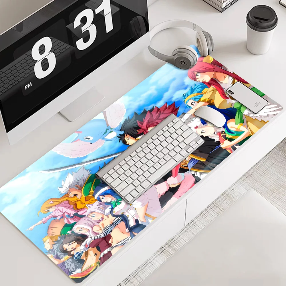 Cartoon F-Fairy Tail Anime Mousepad Rubber XXL Table Mat Student Mousepad Gamer Computer Keyboard Pad Games Pad for PC Computer