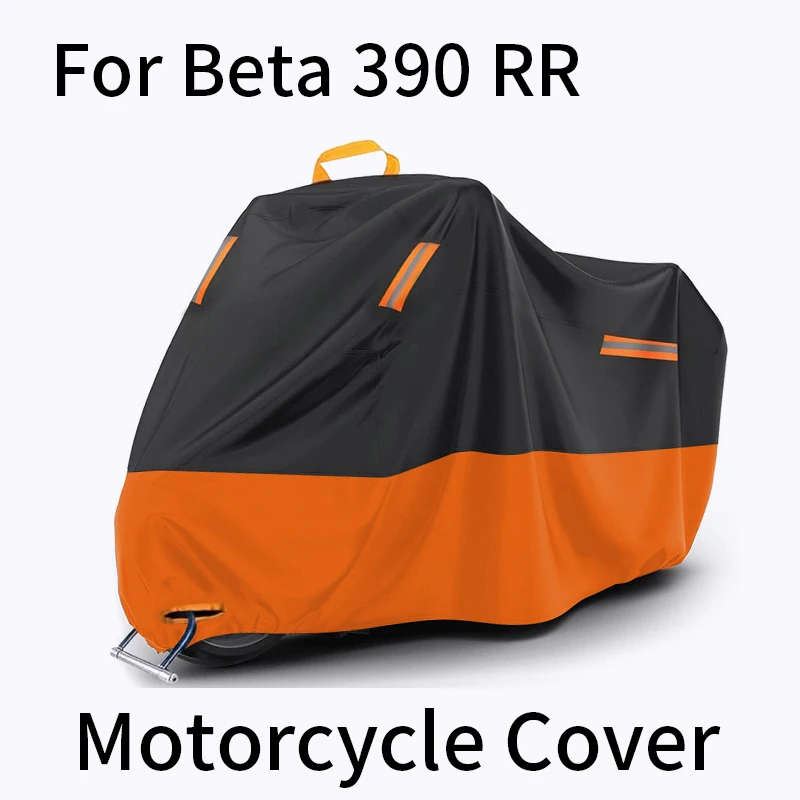 

Для Beta 390 RR, водонепроницаемый УФ-пылезащитный чехол для мотоцикла со светоотражающими полосками, отверстиями для замка и сумкой для хранения