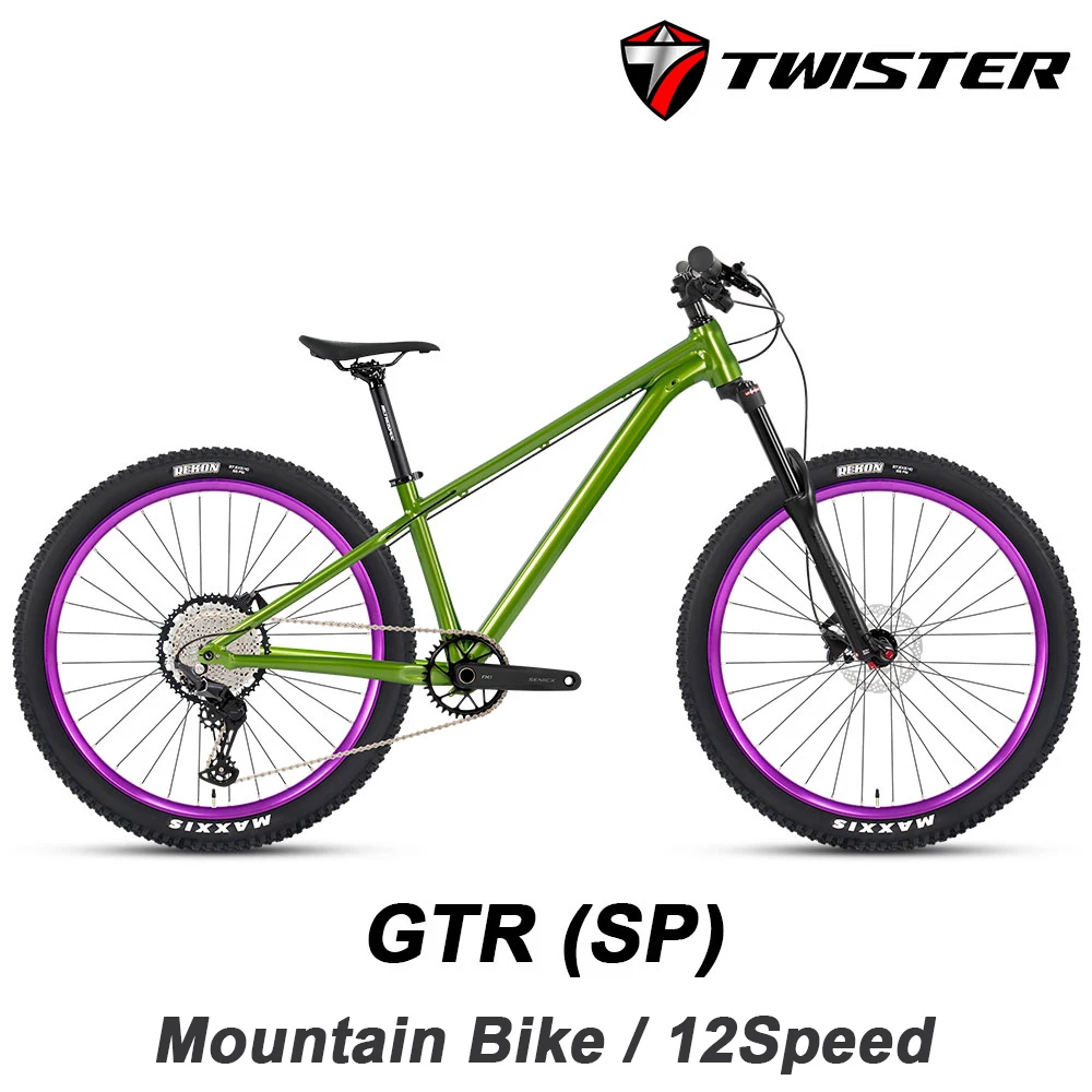 

TWITTER Mountain Bike Aluminum Frame 12Speed Hydraulic Disc Brake Entry-Level Off-Road Bicycle for Men Women