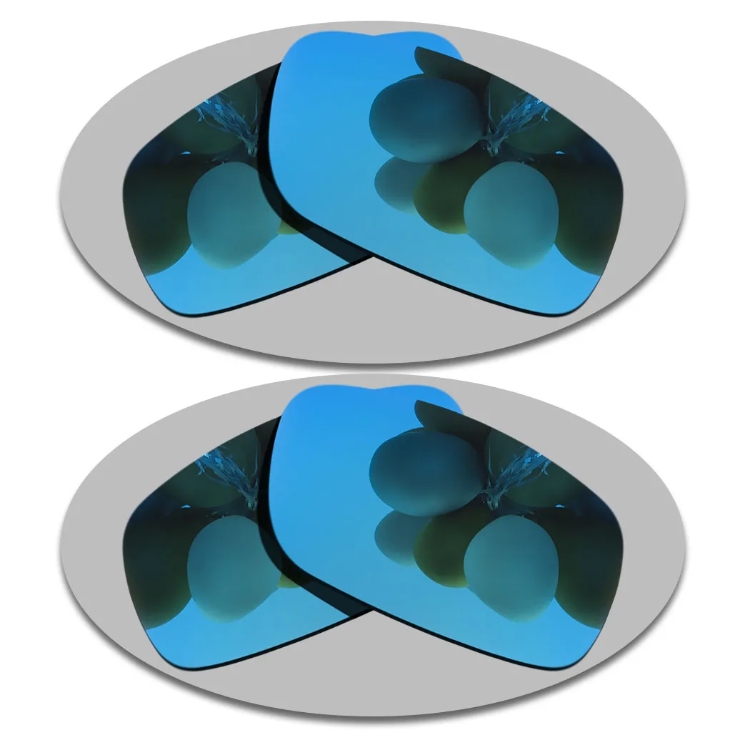 2 Pairs Sky Blue&Sky Blue Lenses Replacement For-Canteen 2006 Polarized Sunglasses