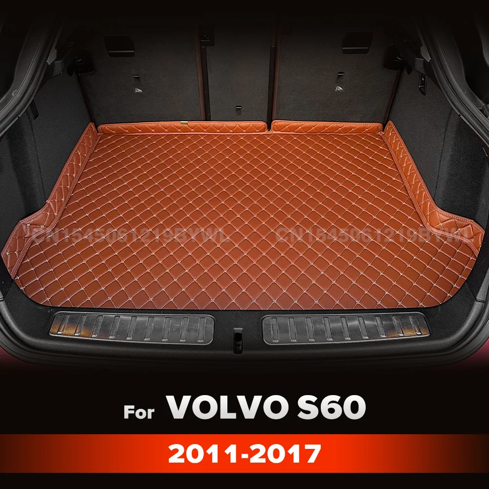 

Коврик для багажника автомобиля для VOLVO S60 2011 2012 2013 2014 2015 2016 2017, нескользящий дизайн нижней части, пользовательские автомобильные аксессуары