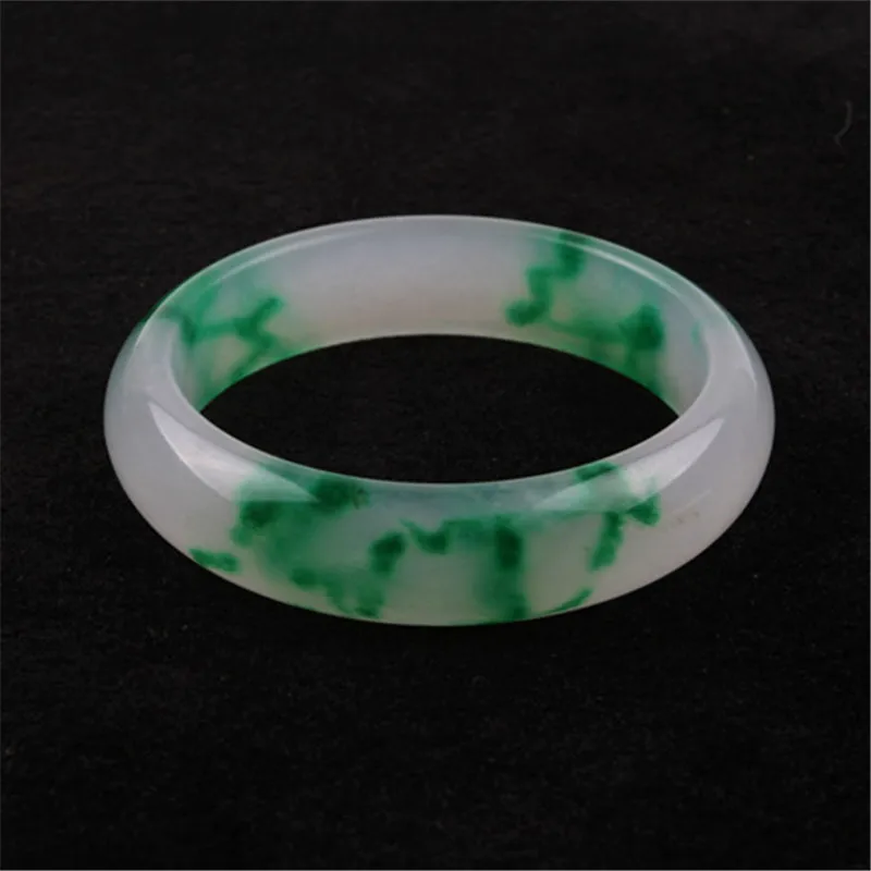 

Ice jadeite floating flower jade stone bracelet women's quartz rock jade bracelet