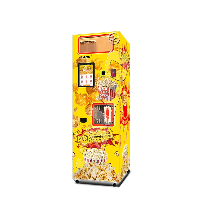 Pop Corn Maker Automatic Multi Flavored Ball Shape Popcorn Vending Machine Snacks Machine