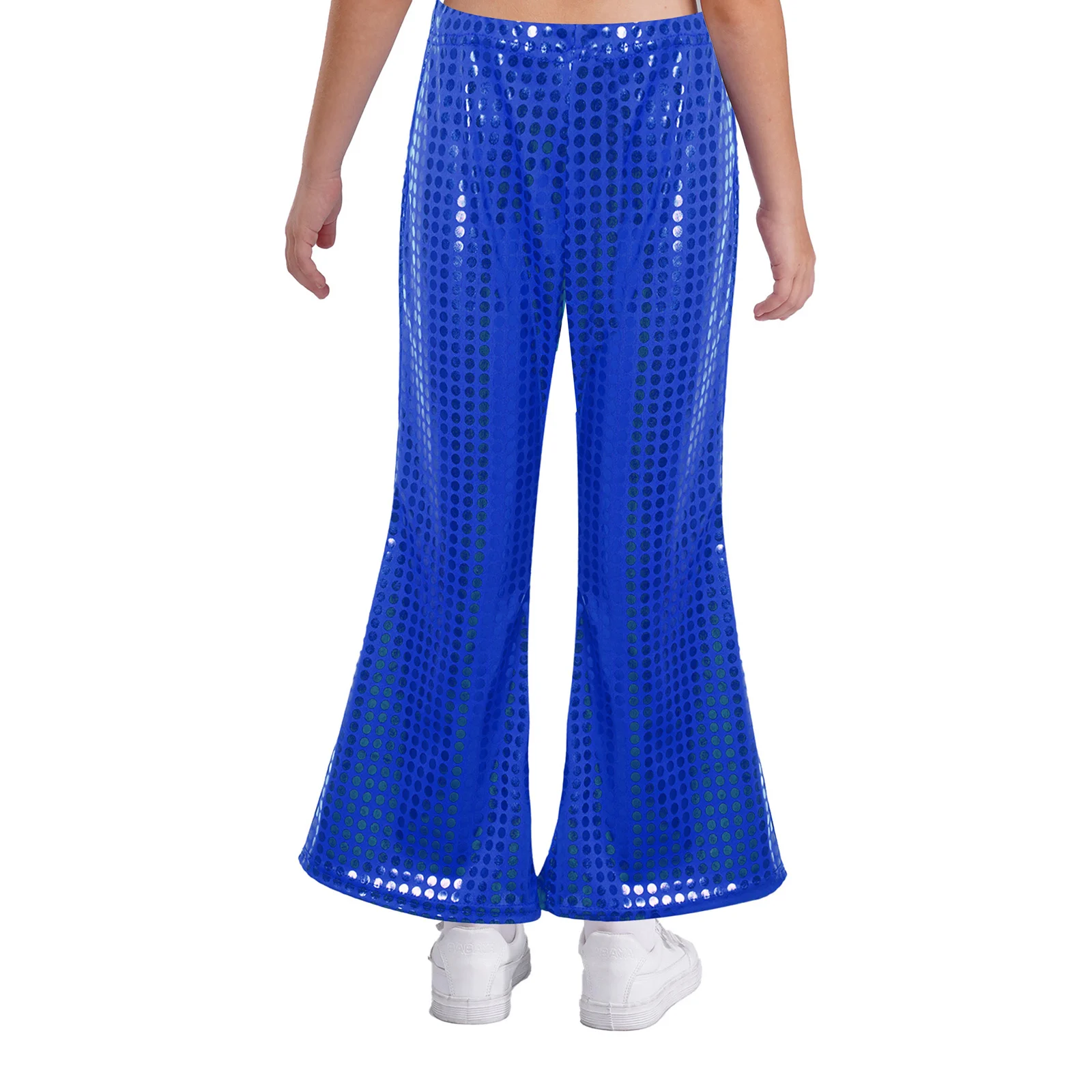 بنين بنات شارع الرقص السراويل مرونة الخصر متوهج السراويل لامعة الترتر مرحلة أزياء مسرحية الاطفال ملابس أنيقة