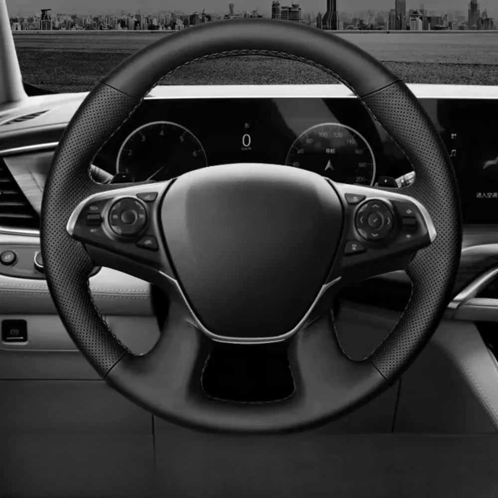

Car Steering Wheel Cover DIY Microfiber Leather Hand Sewing For Buick GL8 ES 28T Series 2011-2021 Auto Interior Accessories