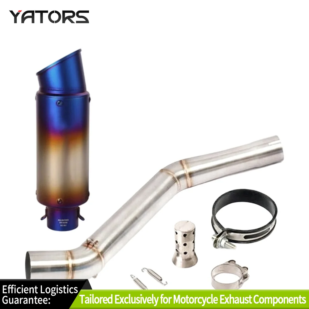 

Exhaust Systems 650MT 650NK 2022 2023 Slip For CF-Moto 400NK Exhaust Tips Black Mid Tail Muffler Exhausts Pipes