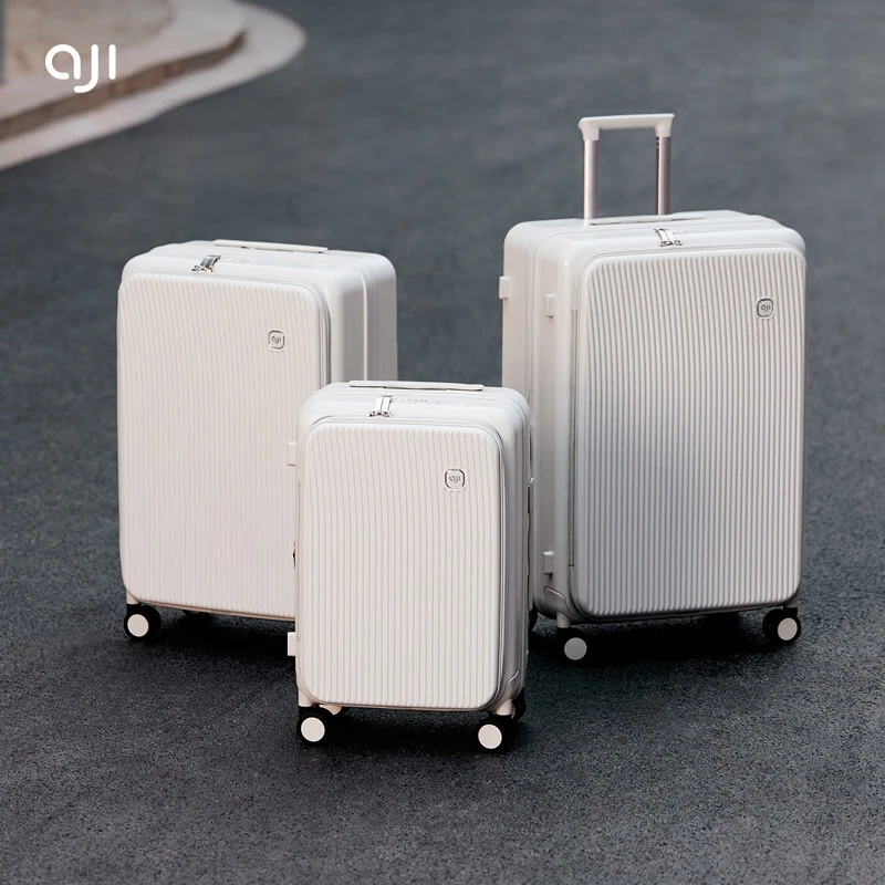 

Aji Travel Suitcases 20+26 Inch 2pcs Travel Suitcases Set Fashion Women Men Suitcases On Wheels With Side-Opening Lid Expandable