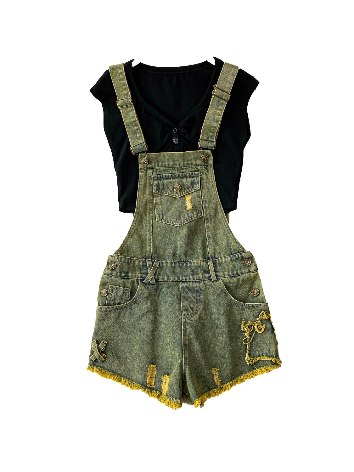 

Pure Desire Sexy Deep V-ne Svel Vest + Tassel Slimming Crop Top + Pants Set for Young Women Summer Faion Ensemble